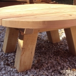 Table basse récup. bois de chantier